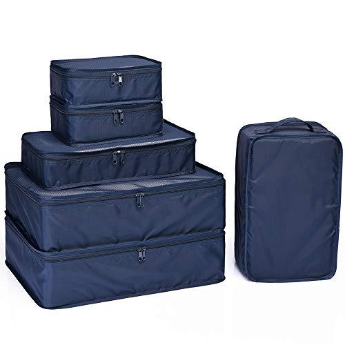 JJ POWER Travel Packing Cubes, Luggage Organizers with Shoe Bag