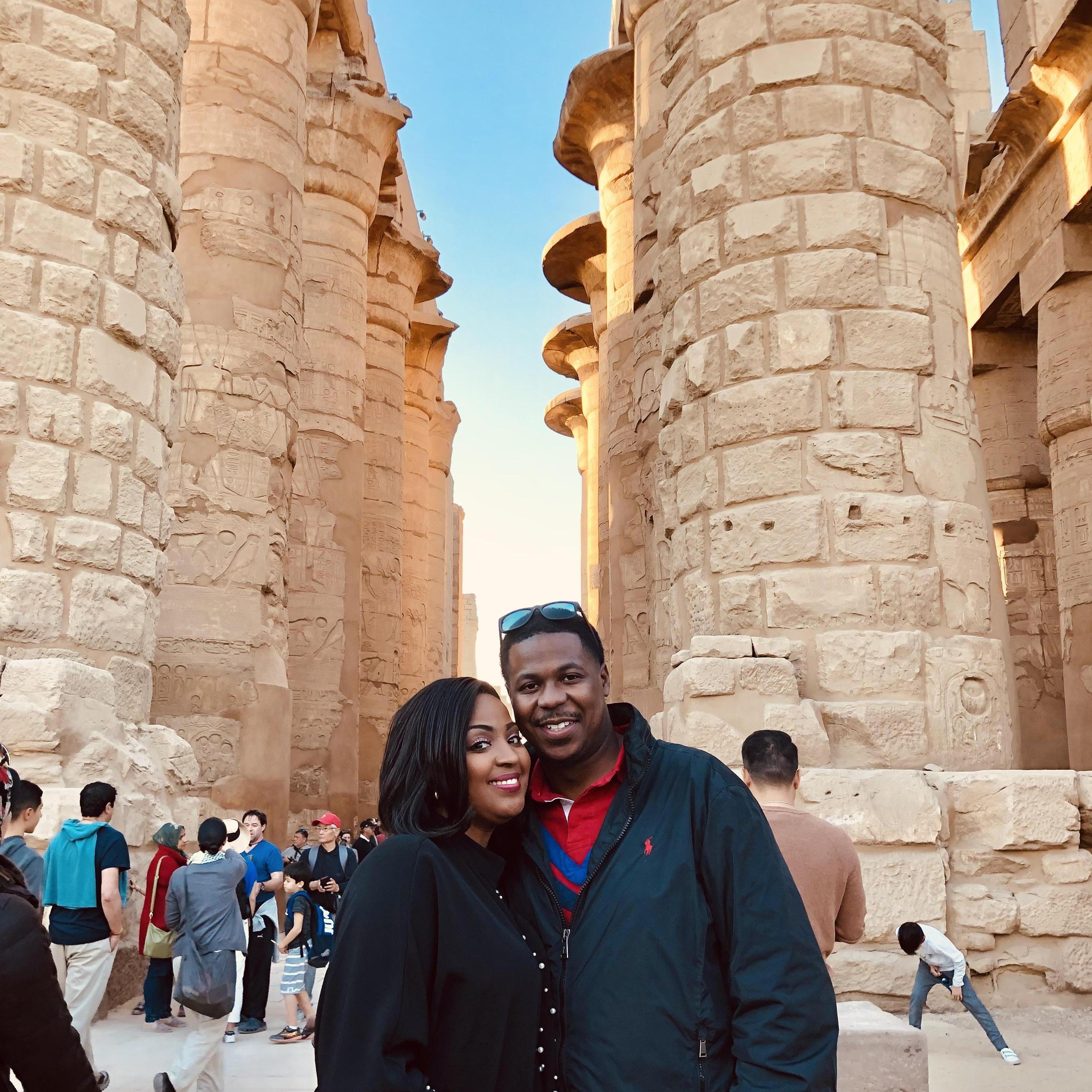 At Karnak Temple in Luxor, Egypt