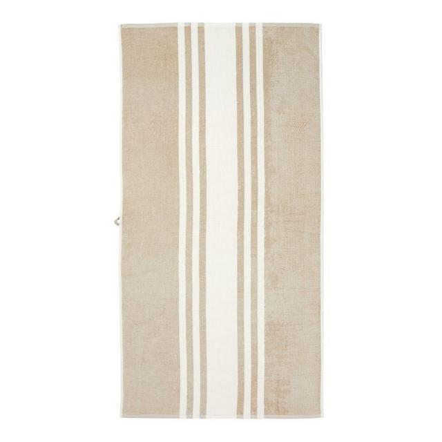 Flax Modern Farmhouse Striped Pool Towel