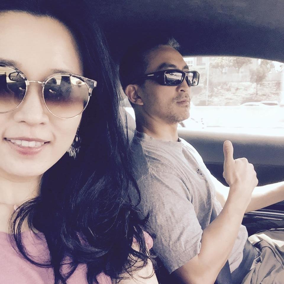 On the way to the beach.
