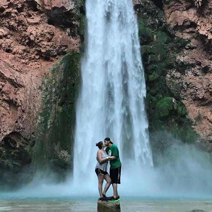 Enjoying the beauty of Havasupai Falls