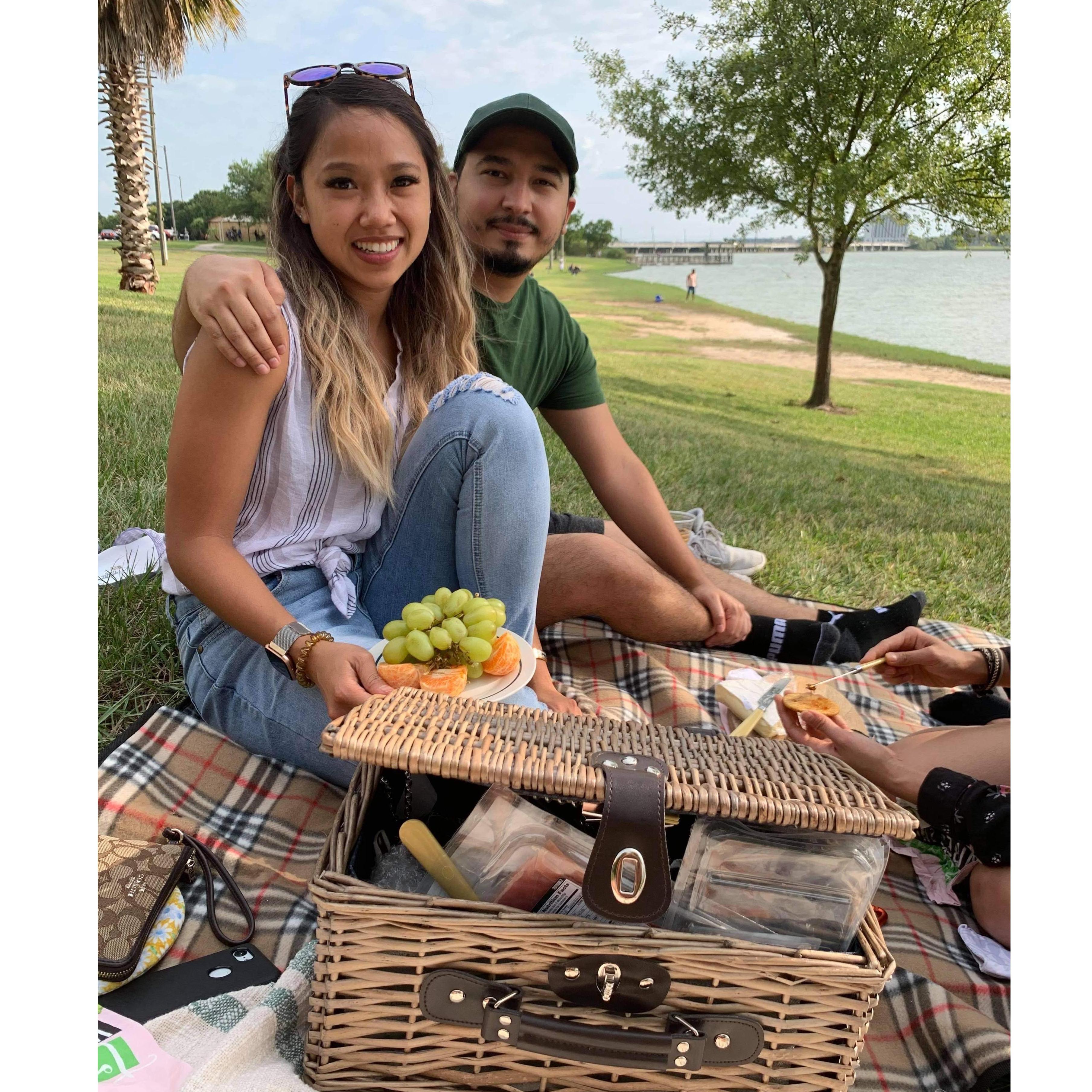 Spontaneous picnic with the family.