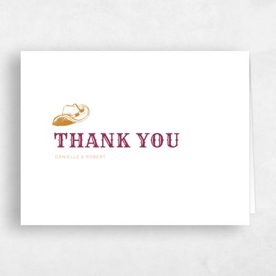 Raspberry, Red Wedding Thank You - Tolleson Landscape