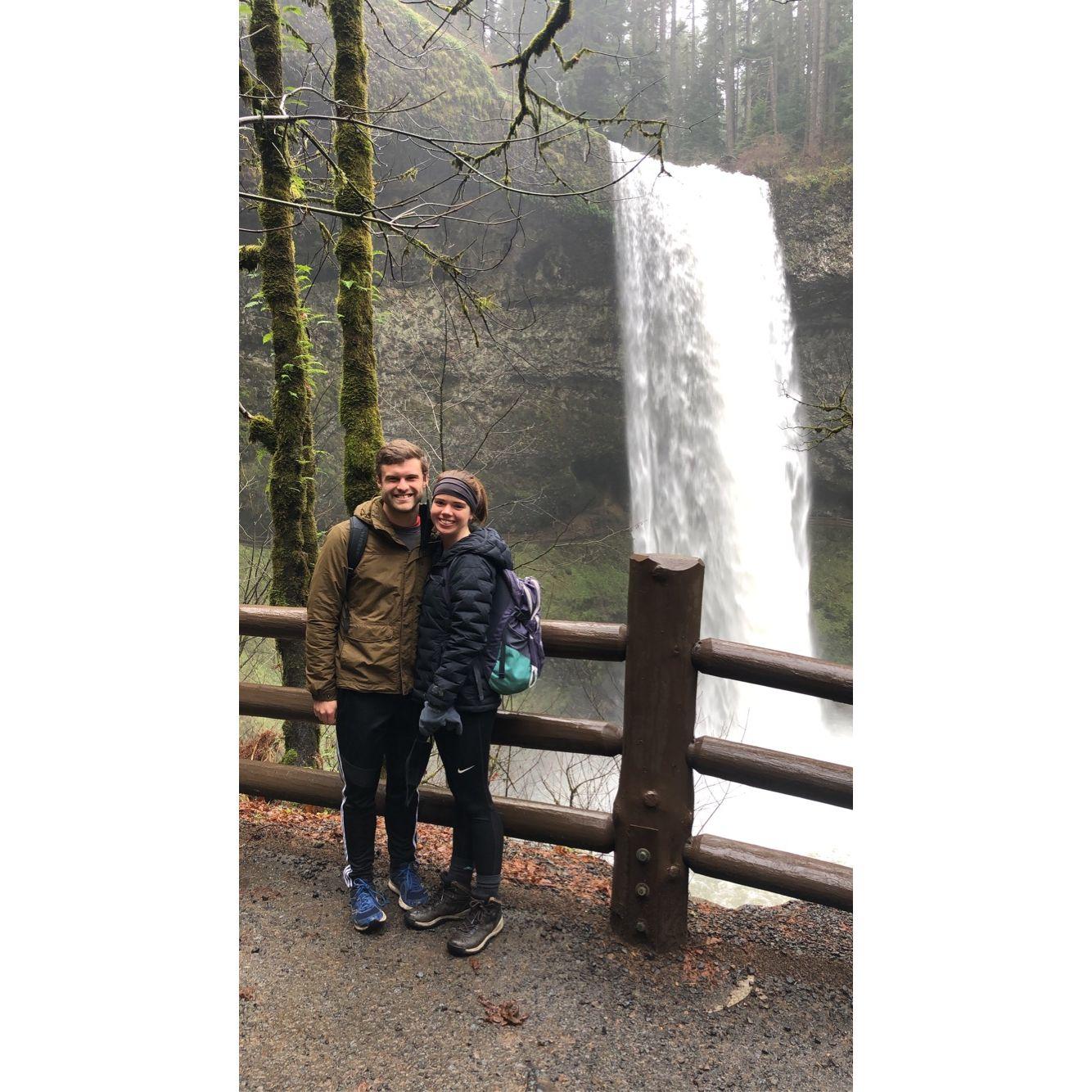 Trail of 10 falls in Oregon (Sydney's sister Natalie took this photo!)