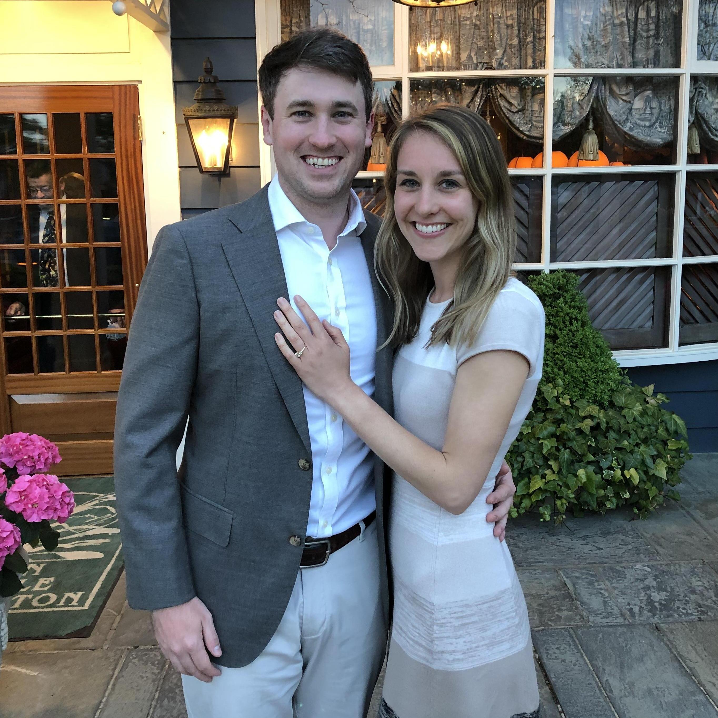 Dinner at the Inn at Little Washington after our engagement!