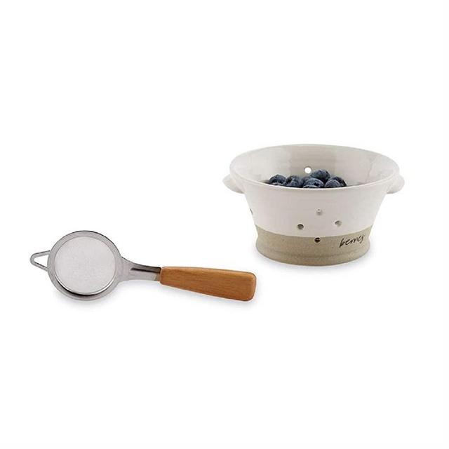 Mud Pie Stoneware Berry Bowl Set