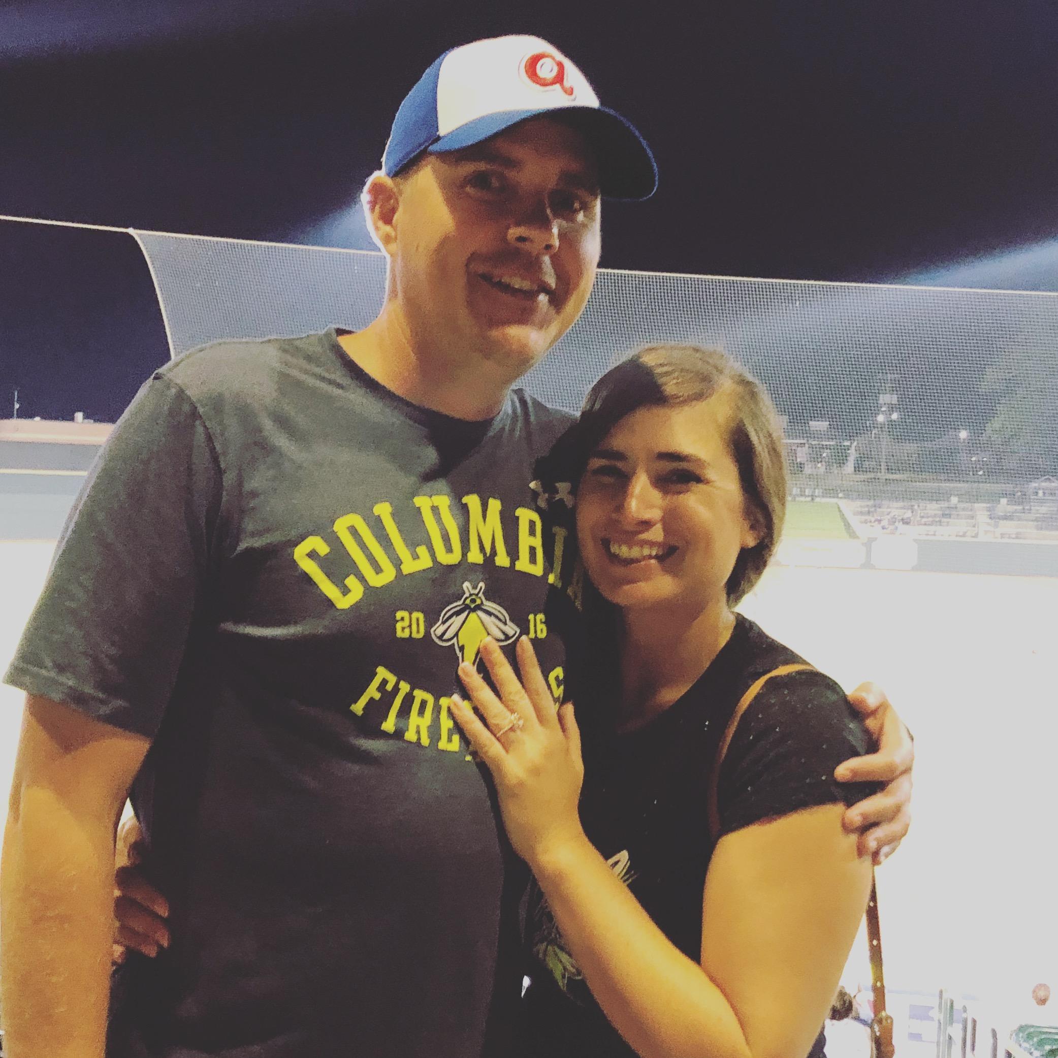 The night we got engaged!