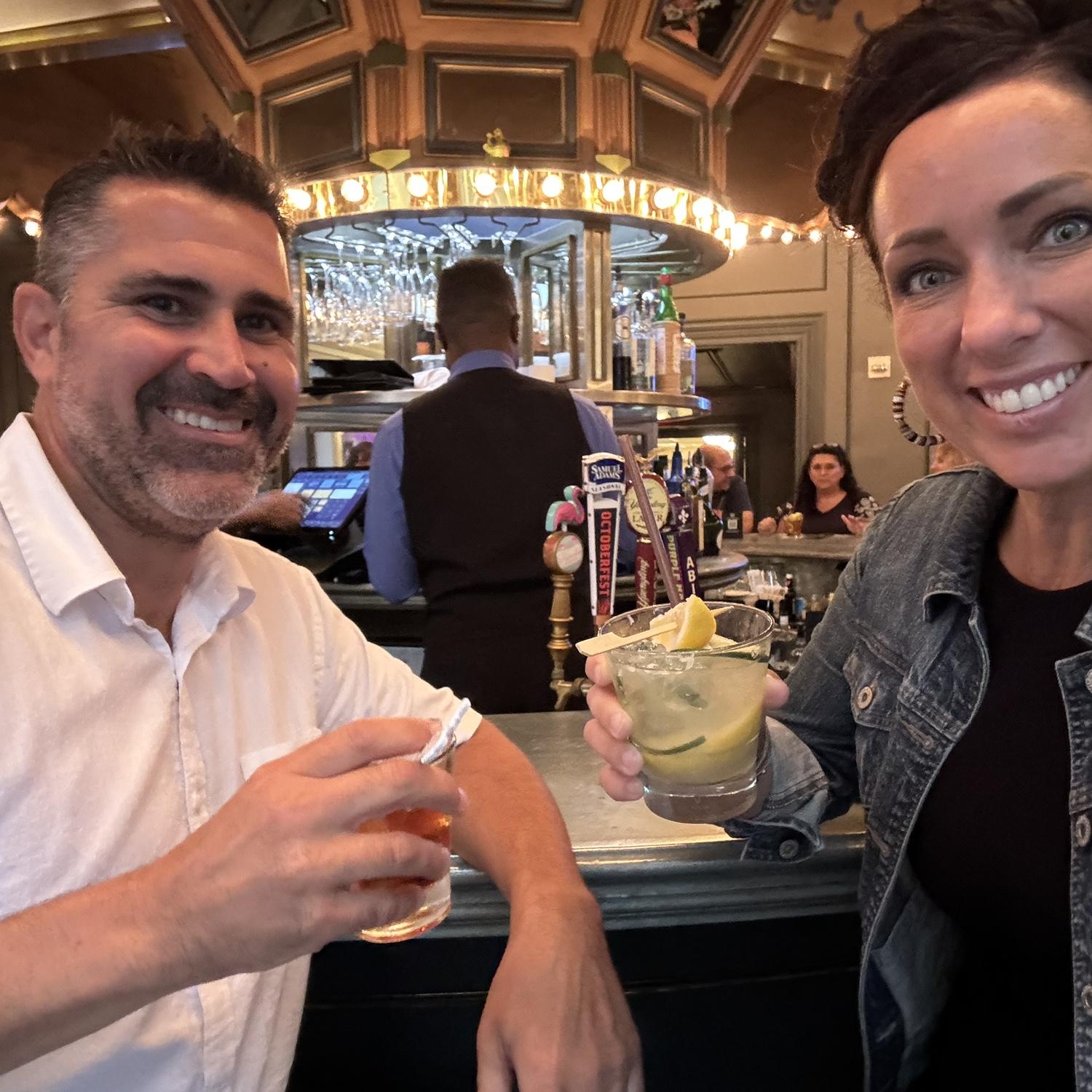 We actually got seats at the Carousel Bar!