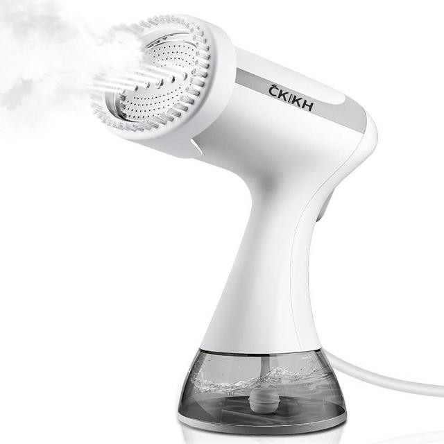 CKIKH Steamer for Clothes, Portable Handheld Steamer for Fabric Wrinkles Remover, 2000W Clothes Steamer with 300ml Tank, 20-Second Fast Heat-up, Convenient Clothes Steamer for Home, Office and Travel