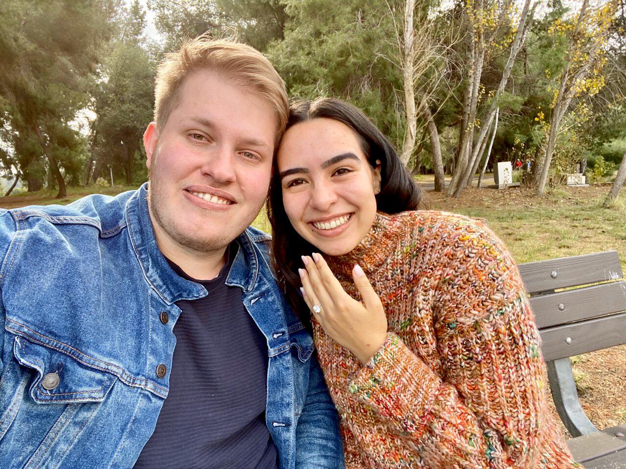 Christmas day when Nico proposed and Melody said YES!