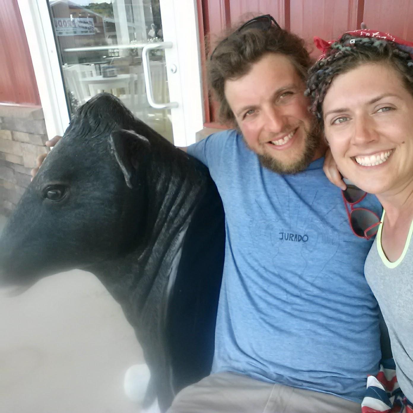 Coming back from a beach weekend with the family, 2017. We love to check out roadside ice cream!
