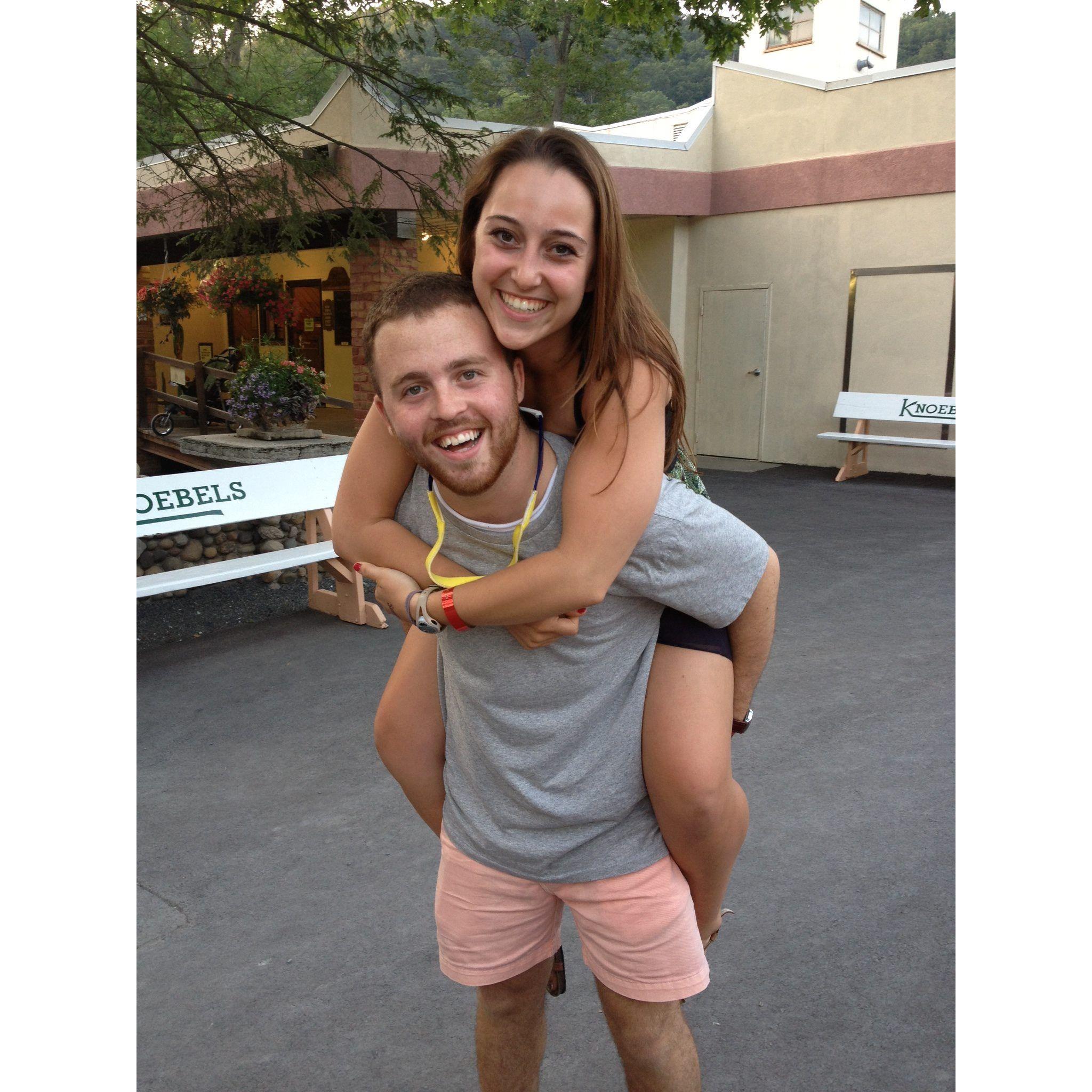 Pickles on a stick and piggyback rides at Knoebels.