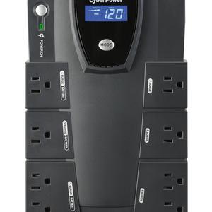 CyberPower CP600LCD Intelligent LCD UPS System, 600VA/340W, 8 Outlets, Compact
