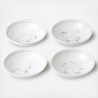 Cave Animal Assorted Bowl, Set of 4