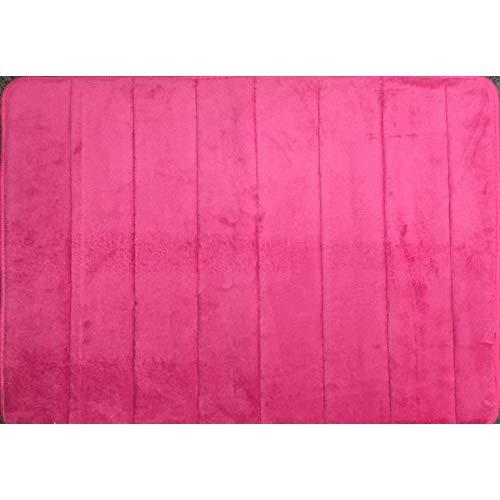 Pink Memory Foam Bath Mat - Incredibly Soft Absorbent Rug Sets - Non-Slip and 17 x 24 inches - Use for Kitchen or Bathroom