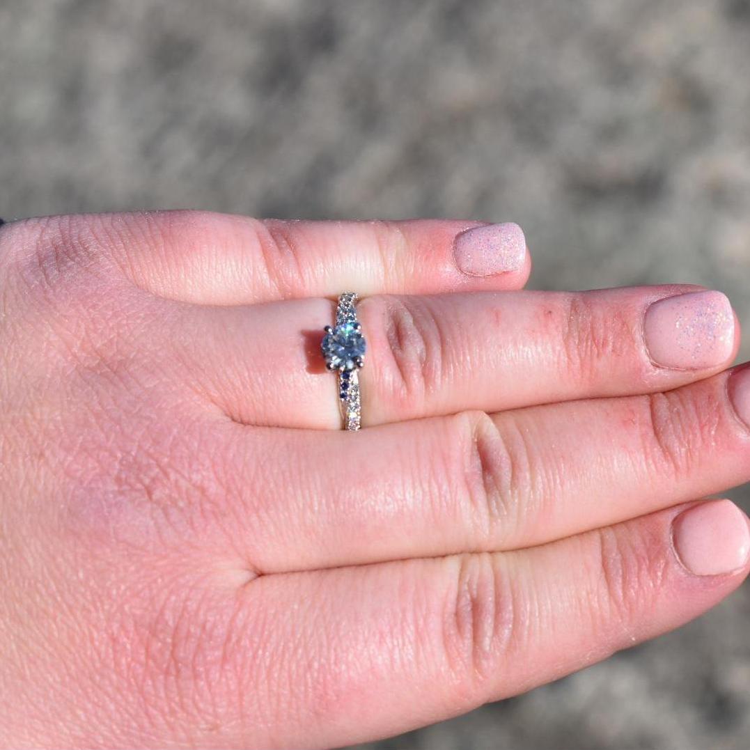 My fingers we so swollen from the hike that my engagement ring wouldn't fit after he proposed!