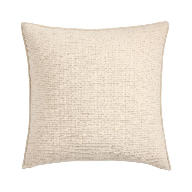 Ulitmate Summer Essential Quilted Sham, Neutral, Euro
