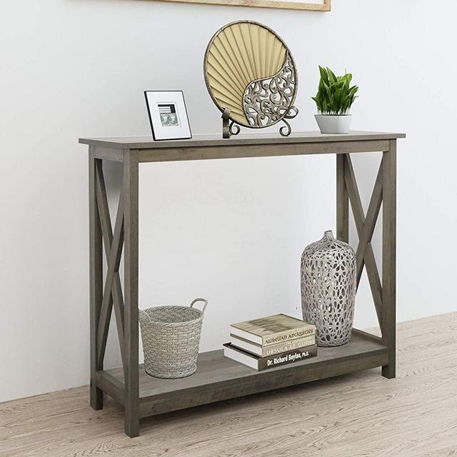 Farmhouse 39" Console Table (Washed Oak)