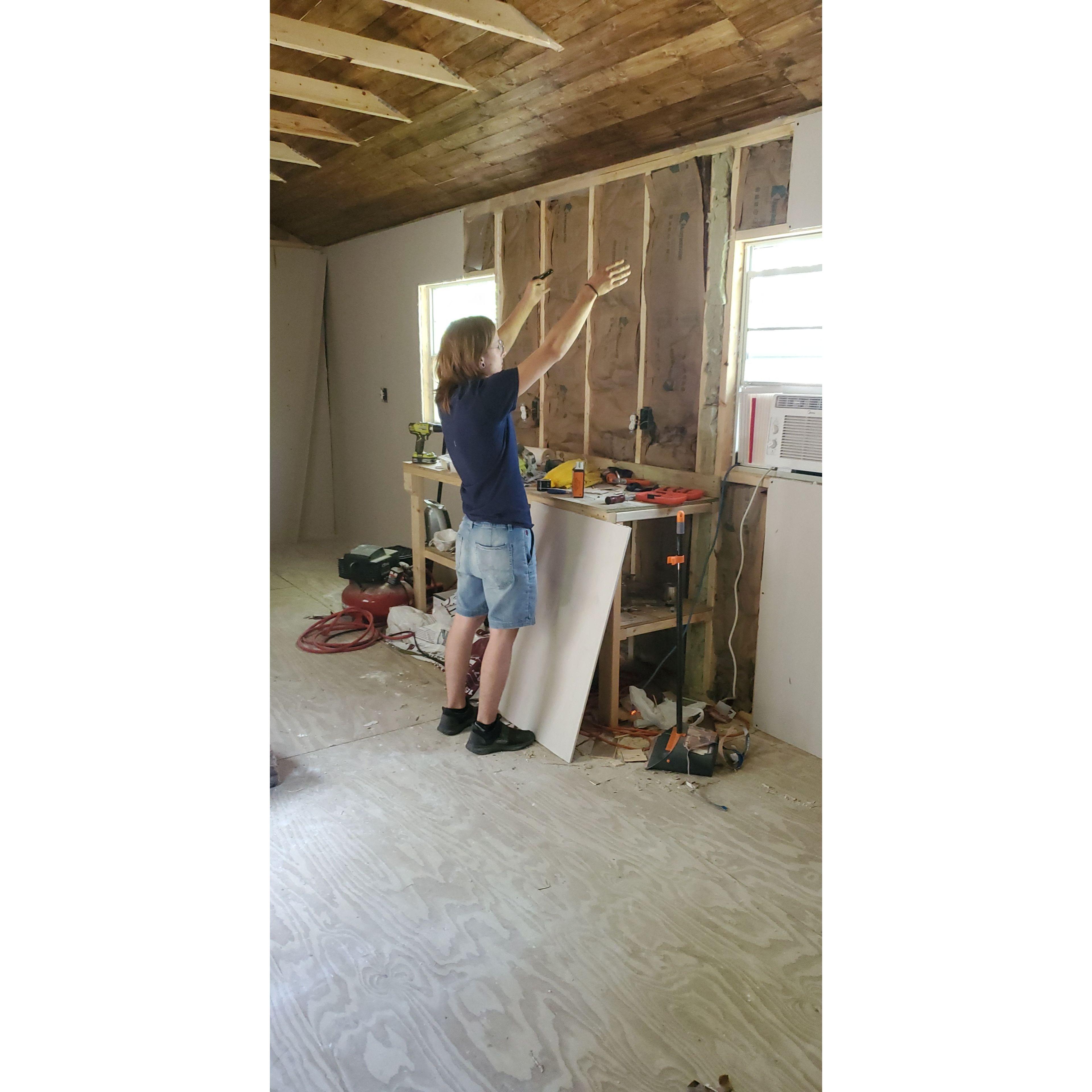 Building the shouse July 2022