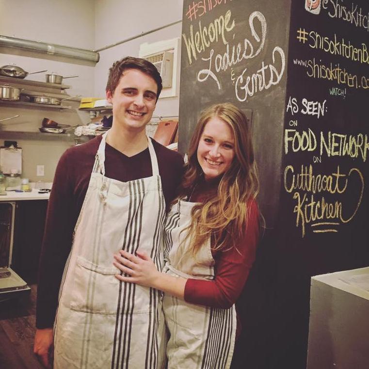 One of many cooking classes we've taken over the years - our Valentine's Day tradition