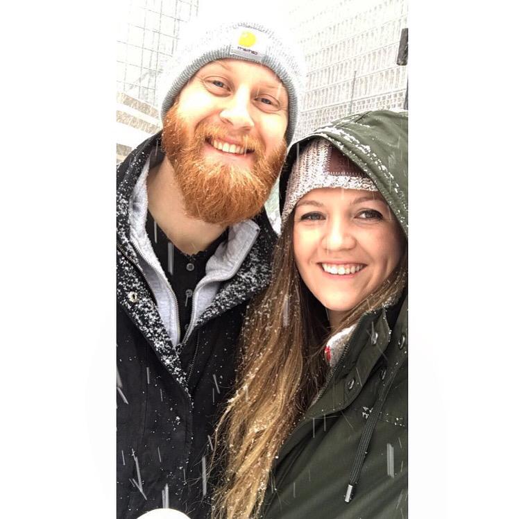 Steph & Austin visiting Denver when Austin lived in North Dakota
