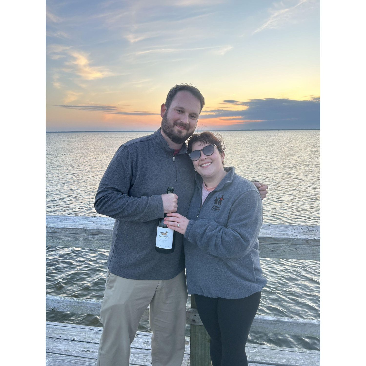 Our first picture as an engaged couple
