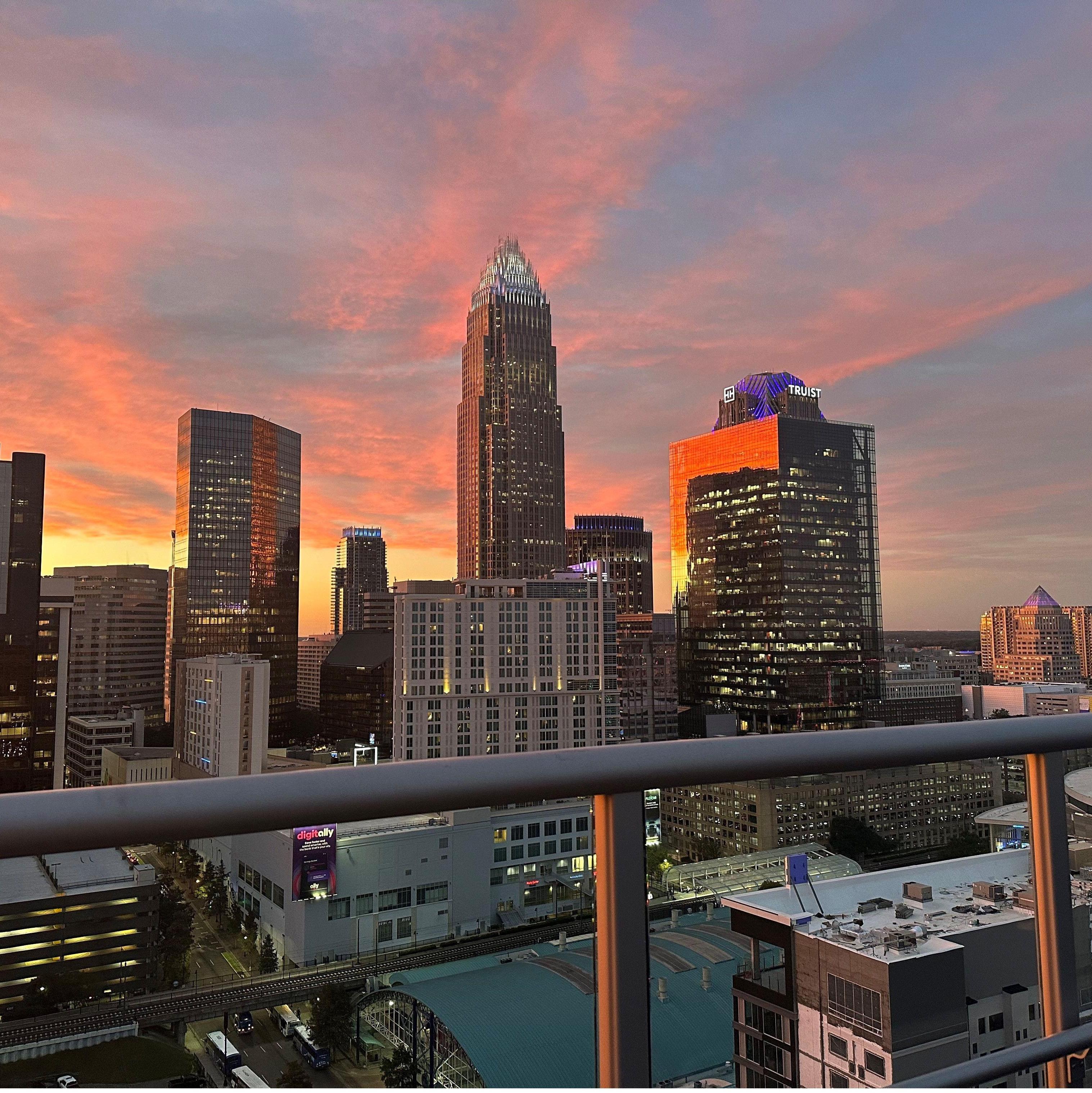 Sunset Views from Fahrenheit Charlotte