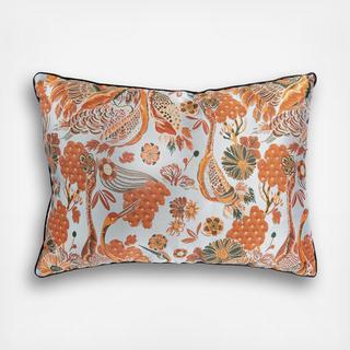 Cotton Blend Lumbar Throw Pillow