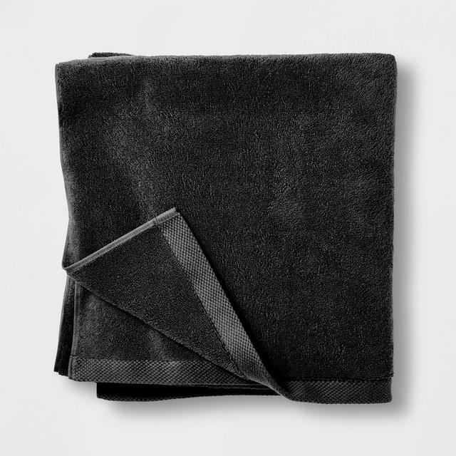 Organic Bath Sheet Black - Casaluna™