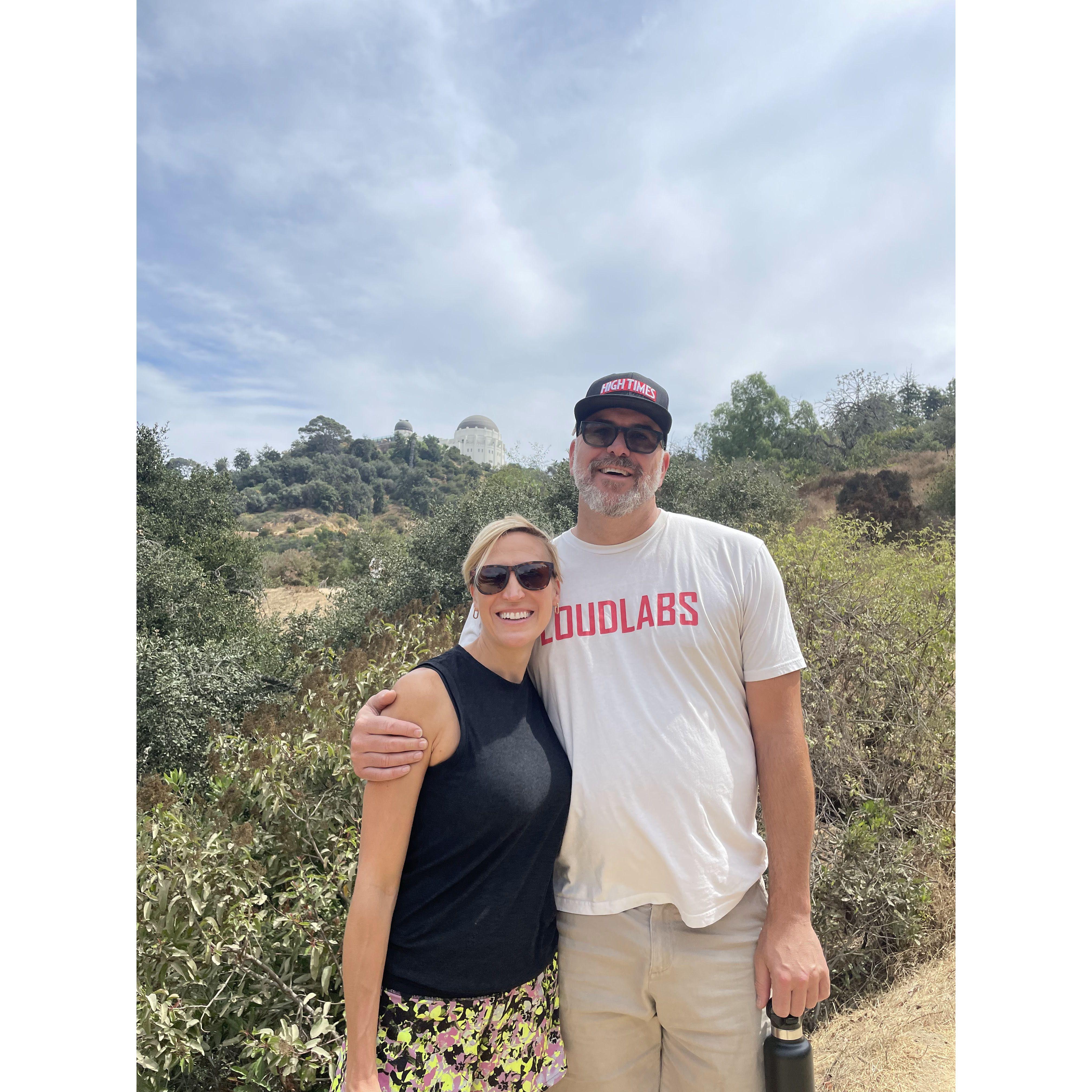 Out hiking in LA - one of our favorite activities!