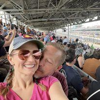 Our first trip to the Indy 500 together. We camped in a uhaul van, all my friends thought I would get kidnapped and we had an absolute BLAST (Ben did think he lost me for about 30 min of the day LOL)
