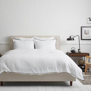 Edged Linen Duvet Cover