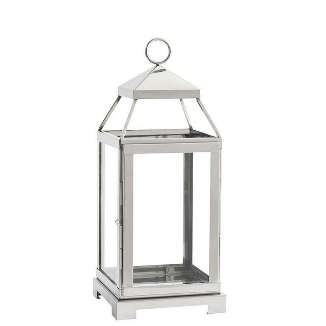 Malta Lantern, Polished Nickel, Medium