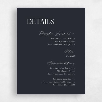Black Wedding Enclosure - Sundell