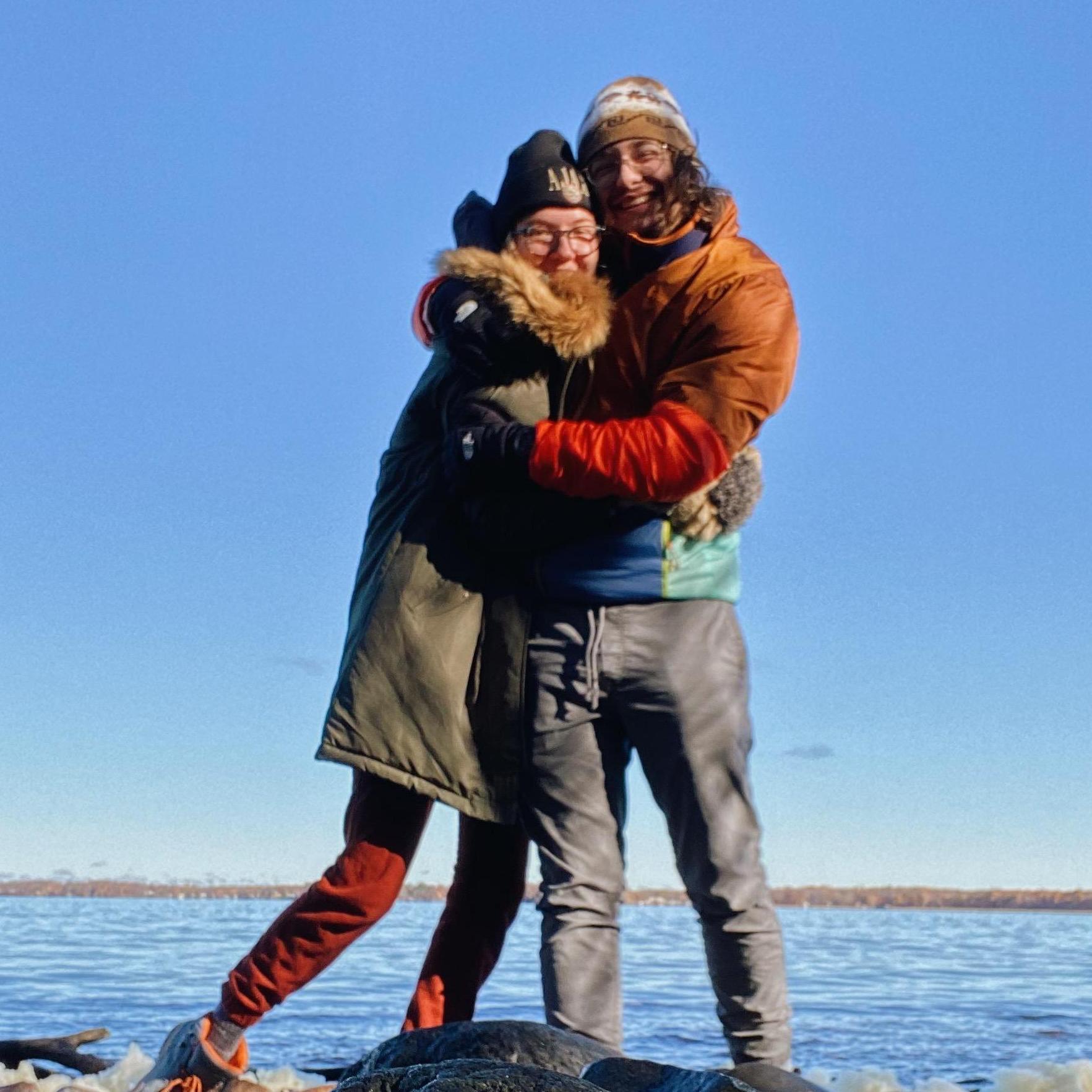 Happy (and very cold) campers