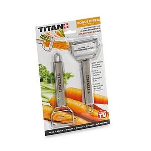 Titan Peeler™ and Julienne Tool with Garnishing Feature