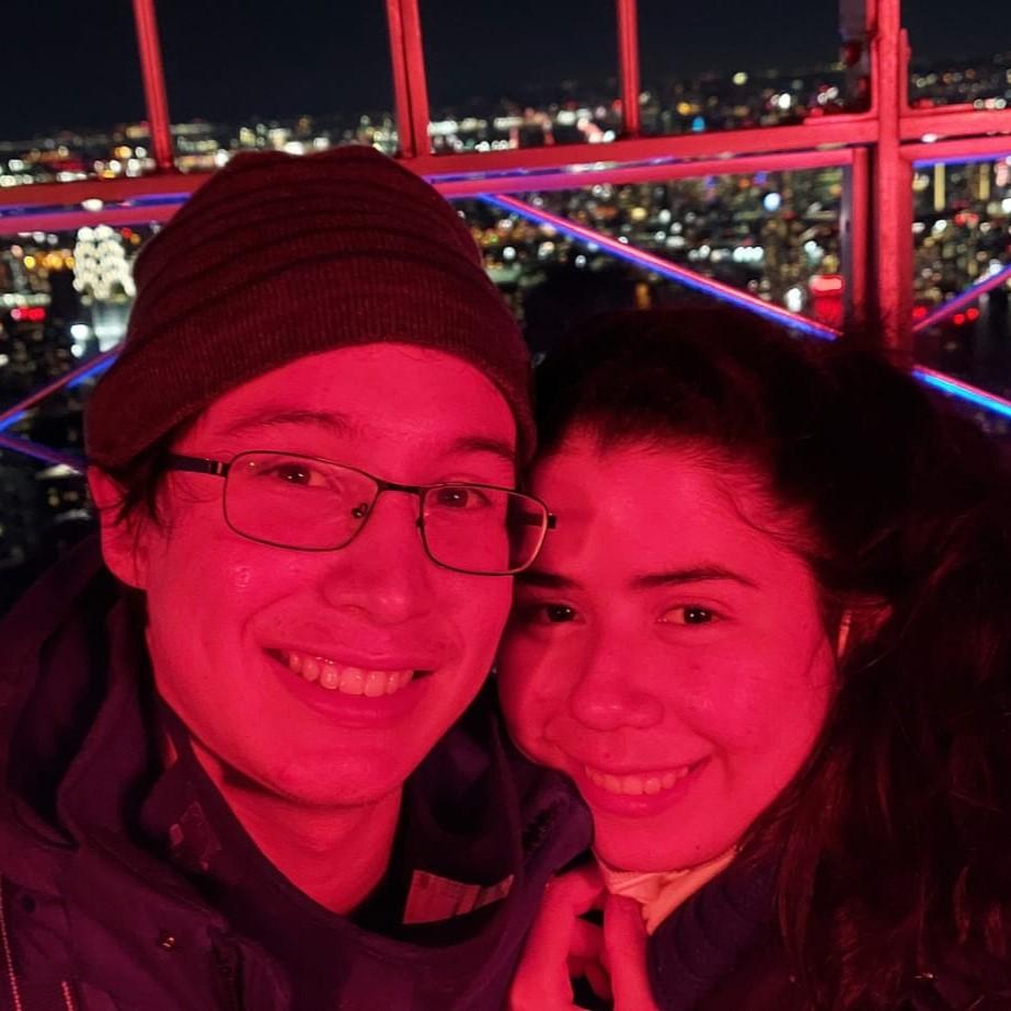 En el mirador del Empire State. / At the top of the Empire State building.
