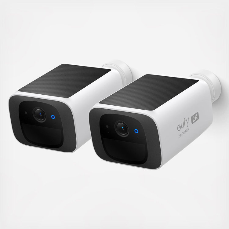 Eufy, SoloCam Solar Wireless Outdoor 2-Cam Security Kit | Zola