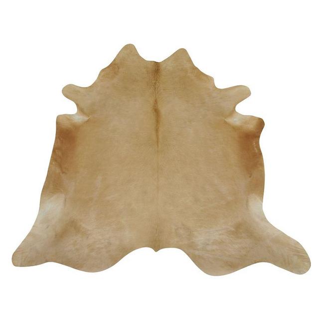 Cow Hide Rug, 5 x 7', Beige
