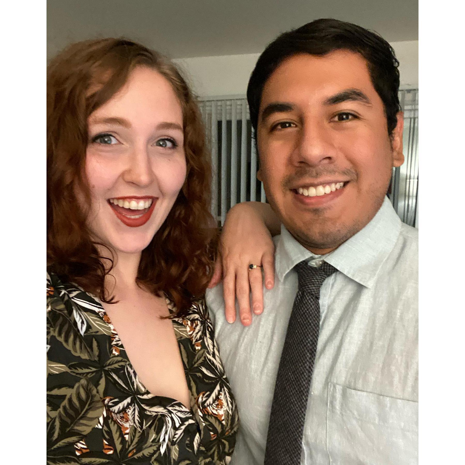 the night we got engaged