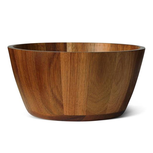 Amazon Basics Wooden Salad Bowl, Acacia Wood, 10 in.