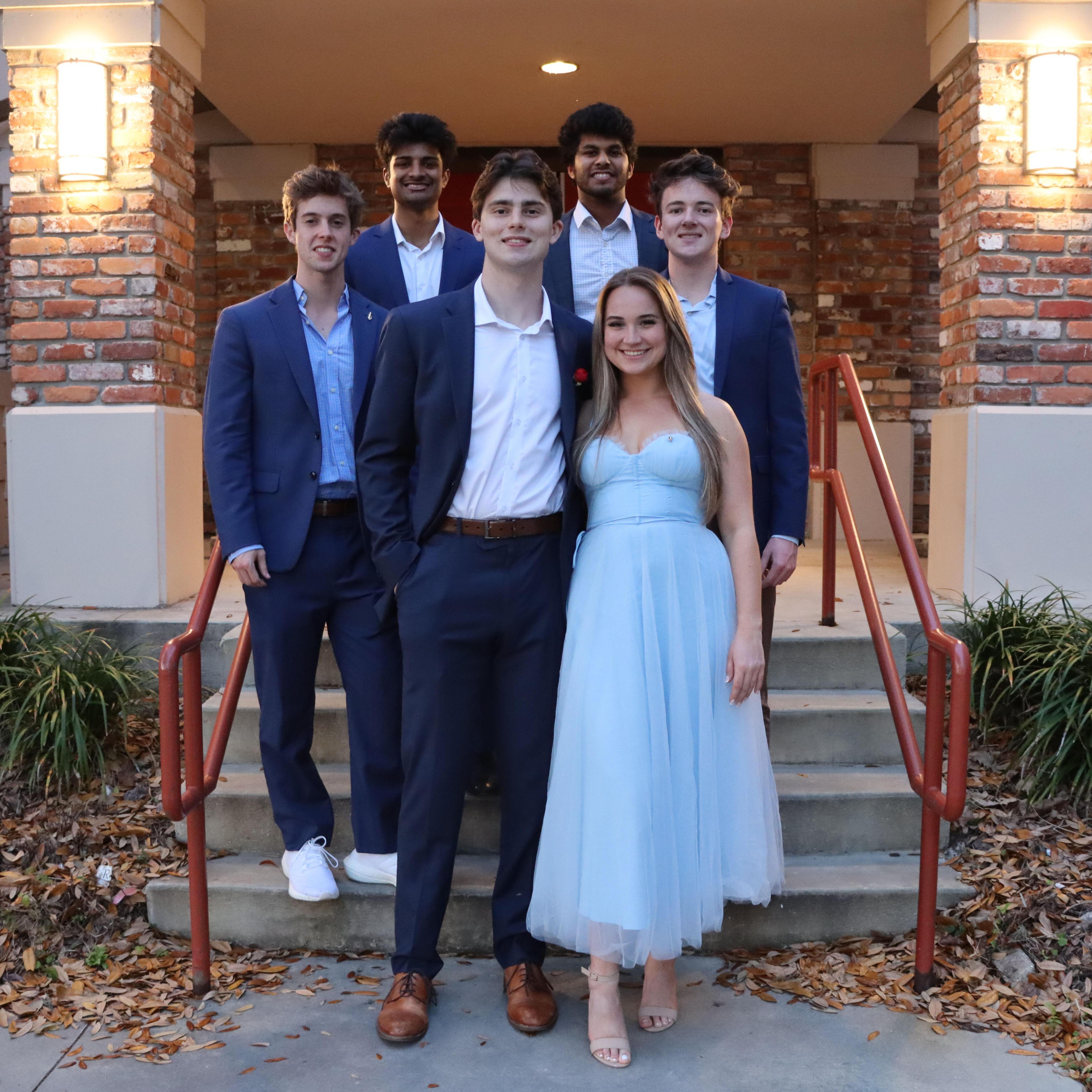 SigEp Sweetheart Dinner 2023
Pictured: Matthew van Wert, Riddhi Banerjee, Victor Polisetty, Luke Thompson