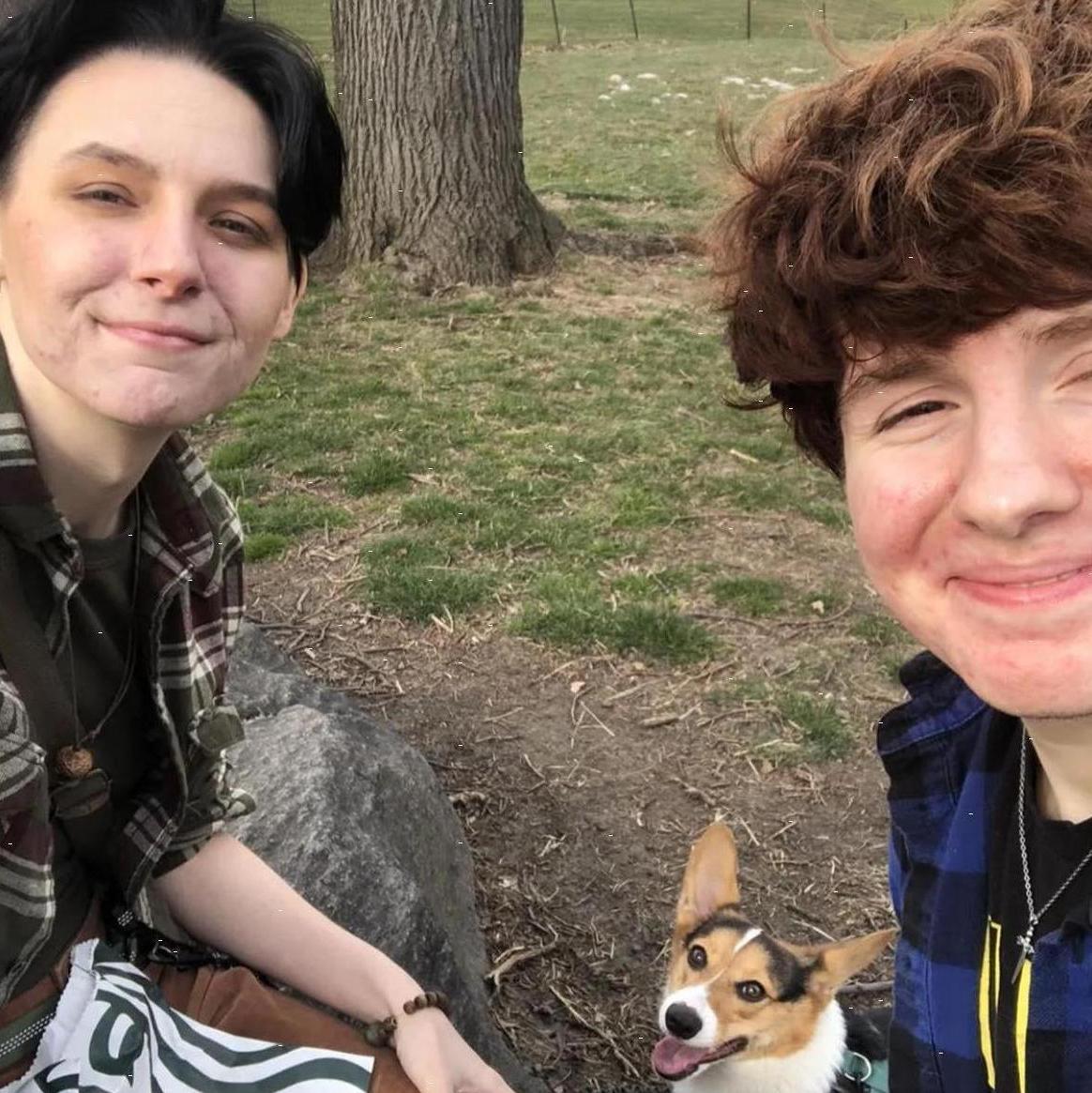Us with Marshmellow, our engagement puppy!