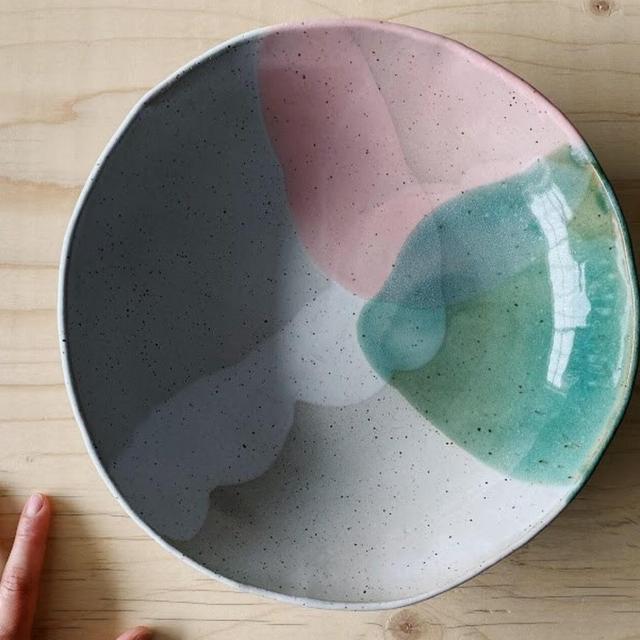Large Serving Dish, Handmade Pottery Salad Bowl, Fruit Bowl - Made to Order