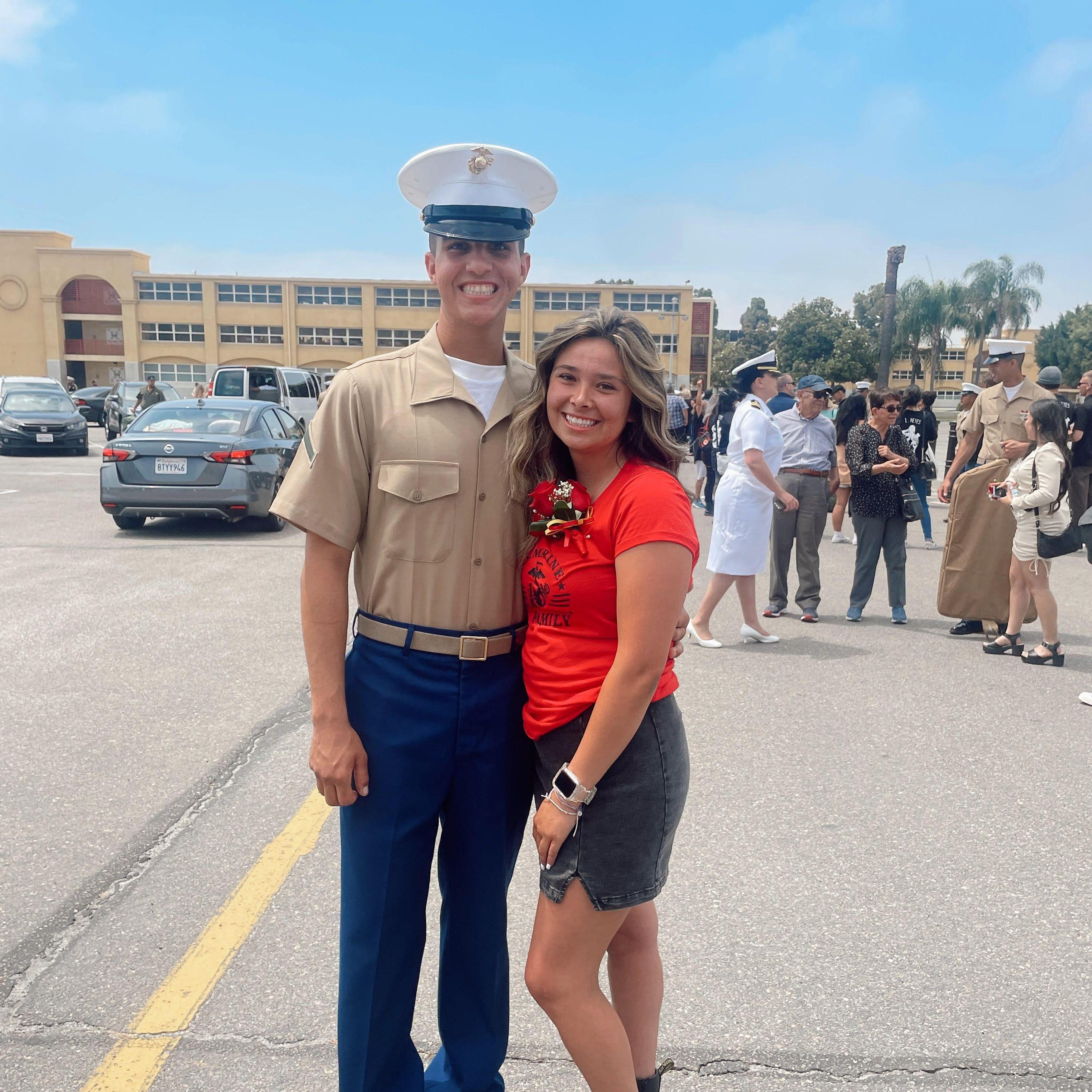 Frankie graduated bootcamp from the Marine Corps! 07.10.2022