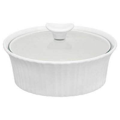 Corningware 1.5qt Casserole with Glass Cover White