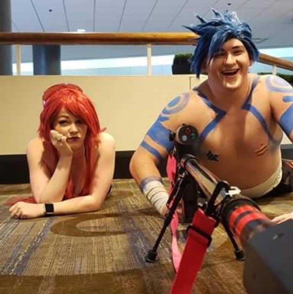 We decided we had to recreate a scene from Gurren Lagann when we were in these cosplays for the first time! These cosplays were some of the most fun to be in throughout the day!