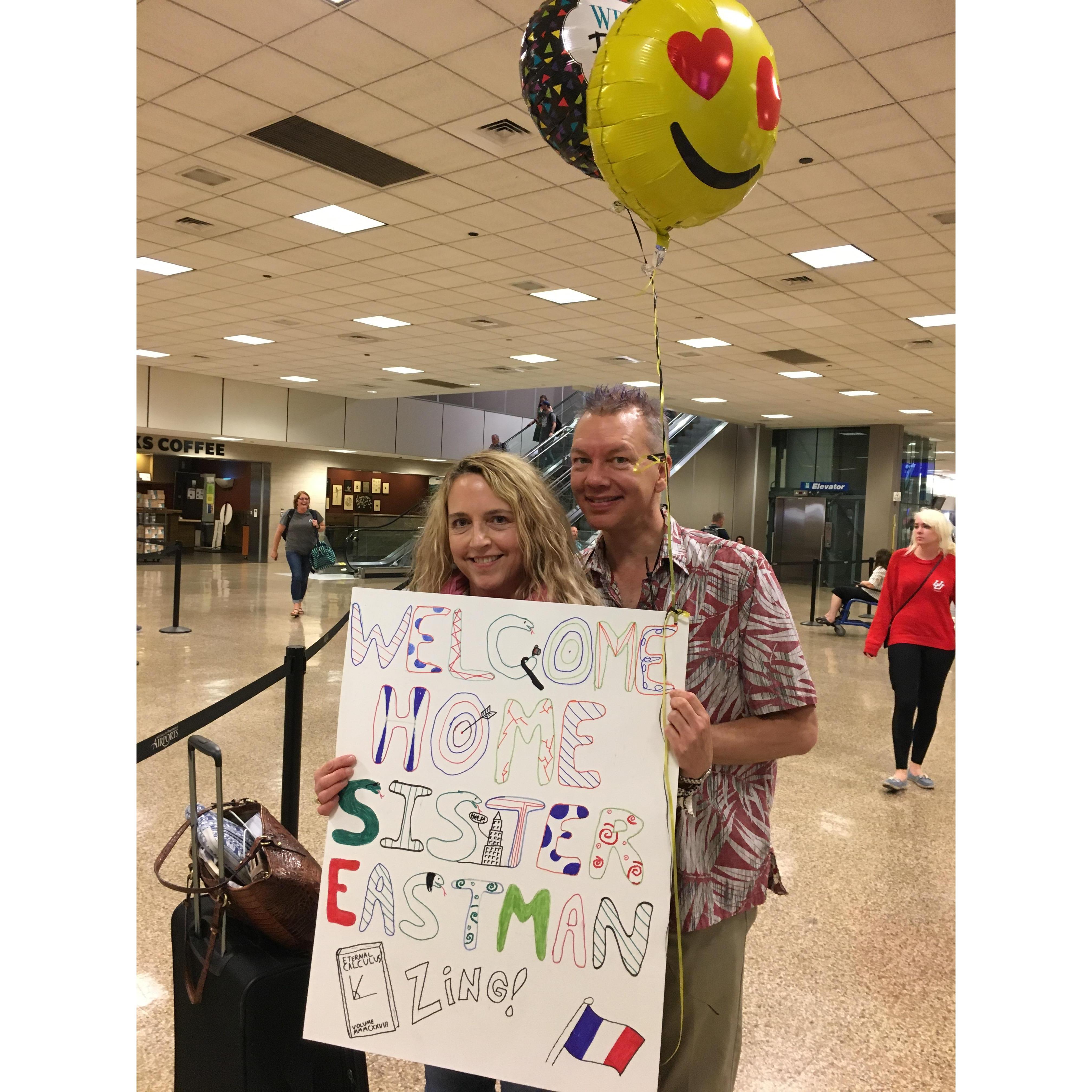 A proper SLC Airport greeting.