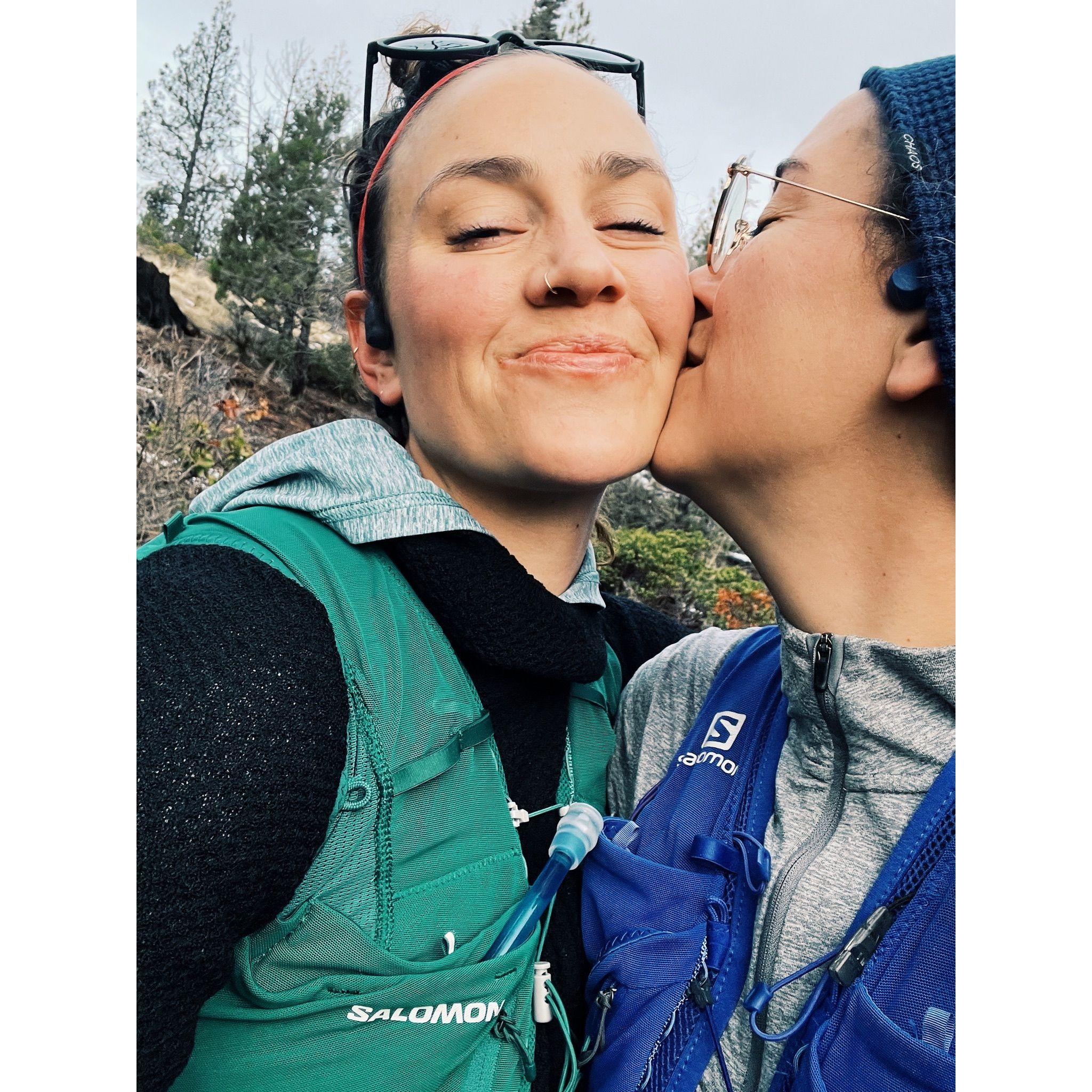 sustained by kissing breaks every mile