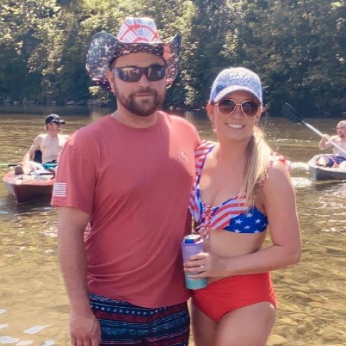 4th of July floating the river